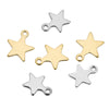Stainless Steel Star Pendant Bracelet And Necklace Accessories With Electroplating Treatment