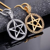 Stainless Steel Star Pendant Necklace For Men Simple Cast Jewelry With Six Pointed And Five Pointed Star Design