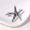 Stainless Steel Star Ring For Women Light Luxury Nonfading Electroplated Highend Jewelry
