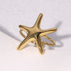 Stainless Steel Star Ring For Women Light Luxury Nonfading Electroplated Highend Jewelry