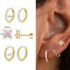 Stainless Steel Star Shape Earrings For Women
