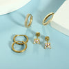 Stainless Steel Star Shape Earrings For Women