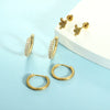 Stainless Steel Star Shape Earrings For Women