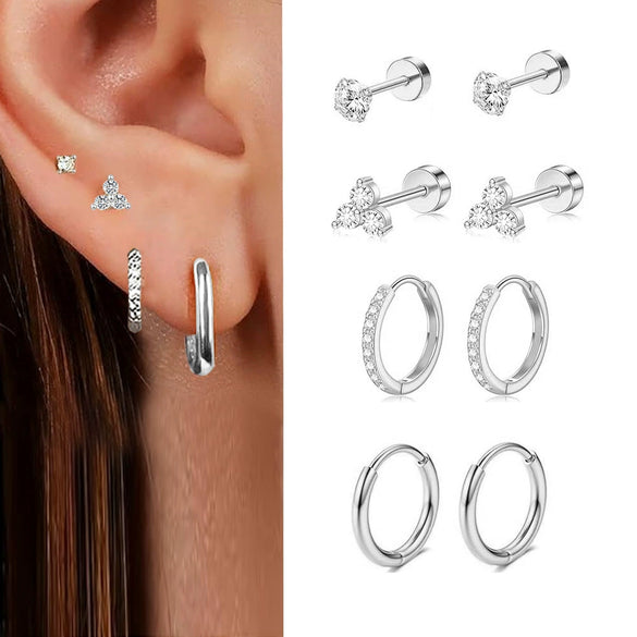 Stainless Steel Star Shape Earrings For Women