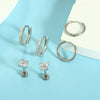Stainless Steel Star Shape Earrings For Women