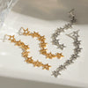 Stainless Steel Star Shape Electroplated Women's Earrings