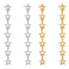 Stainless Steel Star Shape Electroplated Women's Earrings