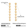 Stainless Steel Star Shape Electroplated Women's Earrings
