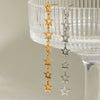 Stainless Steel Star Shape Electroplated Women's Earrings