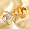 Stainless Steel Starfish Bracelet With Exaggerated Beat Pattern And Electroplating Process