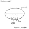 Stainless Steel Starfish Flower Shell Opening Fine Circle Bracelet With Electroplating Design