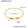 Stainless Steel Starfish Flower Shell Opening Fine Circle Bracelet With Electroplating Design