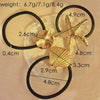 Stainless Steel Starfish Hair Ring Electroplated Fashion Natural Style