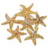 Stainless Steel Starfish Inlaid Pearl Electroplated Handmade Accessories
