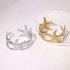Stainless Steel Starfish Open Bracelet For Women Goldplated Electroplated Simple Animal Style Highend Jewelry