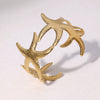 Stainless Steel Starfish Open Bracelet For Women Goldplated Electroplated Simple Animal Style Highend Jewelry