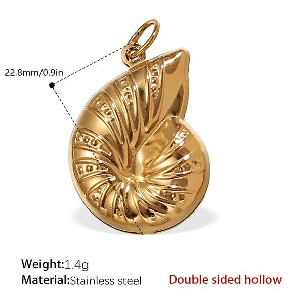 316L Stainless Steel Starfish Pendant Necklace Electroplated Marine Life Fashion Jewelry