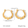Stainless Steel Starshaped Electroplated Women's Earrings Light Luxury And Highend Nonfading Geometric Pattern