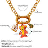316L Stainless Steel Strawberry Mushroom Fashion Multielement Necklace For Women With Electroplating
