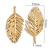 Stainless Steel Summer Sunflower Leaf Shell Pendant Necklace Earrings 18K Gold Plated Electroplated