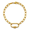 Stainless Steel Sun Moon Zirconium Inlaid Pendant Necklace Bracelet Vacuum Electroplated 18K Gold Color