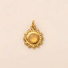 Stainless Steel Sun Moon Zirconium Inlaid Pendant Necklace Bracelet Vacuum Electroplated 18K Gold Color
