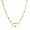 Stainless Steel Sun Moon Zirconium Inlaid Pendant Necklace Bracelet Vacuum Electroplated 18K Gold Color
