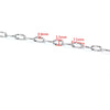 Stainless Steel Sun Pattern Oval Cross Chain Electroplated Bracelet Necklace Accessories