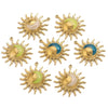 Stainless Steel Sun Pendant Jewelry Accessories With 18K Gold Electroplating