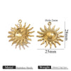 Stainless Steel Sun Pendant Jewelry Accessories With 18K Gold Electroplating