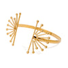 Stainless Steel Sunflower Hollow Bracelet Cold Style Light Luxury Electroplating