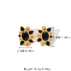 Stainless Steel Sweet Drop Shape Electroplated Inlaid Zircon Women's Earrings
