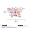 Stainless Steel Sweet Fairy Butterfly Pearl Pendant Hand Knitted Diy Jewelry Accessories With Totem Pattern