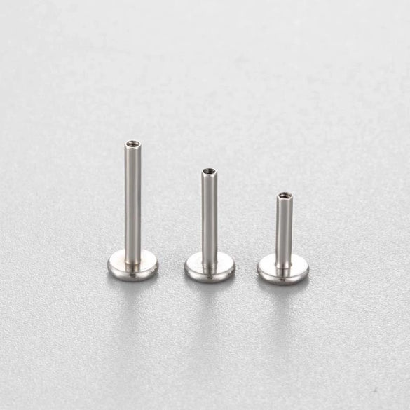 Stainless Steel T Shape Electroplated Piercing Jewelry Accessories Spiral Ear Bone Nail
