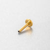Stainless Steel T Shape Electroplated Piercing Jewelry Accessories Spiral Ear Bone Nail