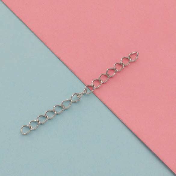 Stainless Steel Tail Chain Bracelet Necklace Extension Chain Ins Style Electroplated Jewelry Accessories