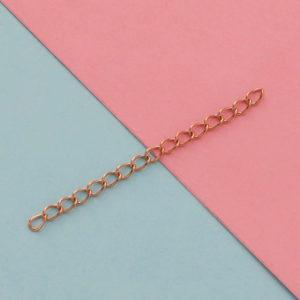 Stainless Steel Tail Chain Bracelet Necklace Extension Chain Ins Style Electroplated Jewelry Accessories