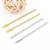 Stainless Steel Tail Chain Electroplated Gold Jewelry Accessories Adjustable Diy Extension Chain With Chain Accessories