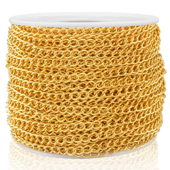 Stainless Steel Tail Chain Extension Chain Jewelry Accessories Vacuum Electroplated For Diy Bracelet Necklace