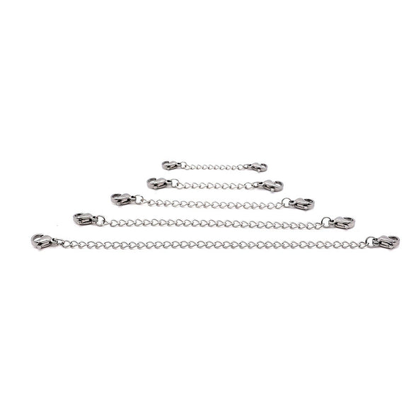 Stainless Steel Tail Chain Lobster Clasp Diy Handmade Jewelry Accessories With Electroplating