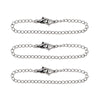 Stainless Steel Tail Chain Lobster Clasp Diy Handmade Jewelry Accessories With Electroplating