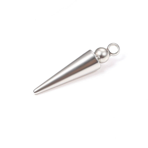 Stainless Steel Tapered Pendant Jewelry With Electrolysis Treatment