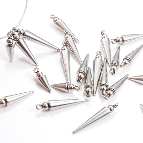 Stainless Steel Tapered Pendant Jewelry With Electrolysis Treatment