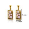 Stainless Steel Tarot Card Theme Pendant Electroplated Handmade Necklace