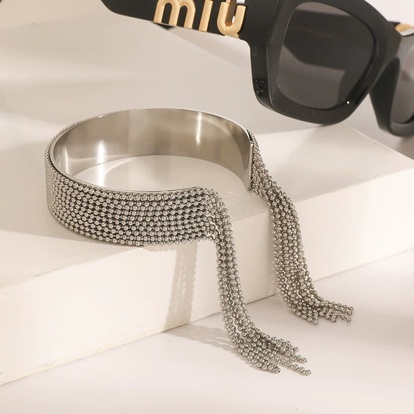 Stainless Steel Tassel Bracelet Electroplated