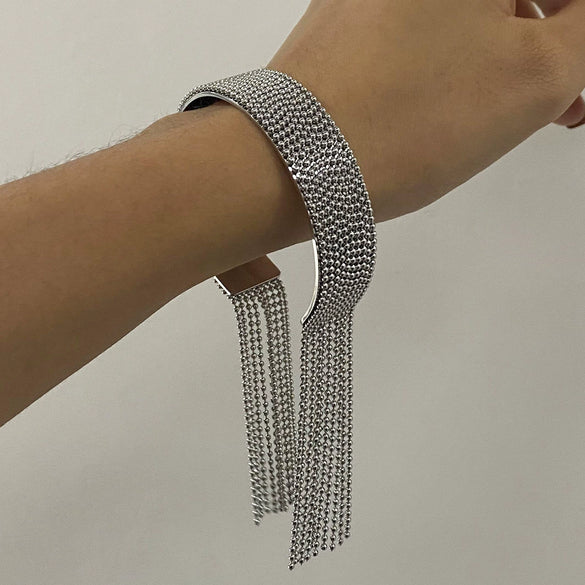 Stainless Steel Tassel Bracelet Electroplated