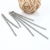 Stainless Steel Tassel Diamond Chain Earrings With Electroplating And Welding Treatment