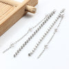 Stainless Steel Tassel Drill Chain Accessories For Earrings And Necklace With Welding Ring And Electroplating