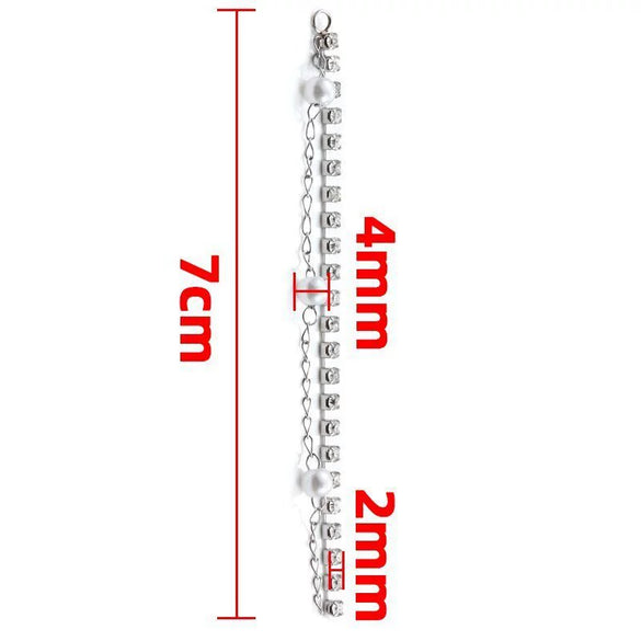 Stainless Steel Tassel Drill Chain Accessories For Earrings And Necklace With Welding Ring And Electroplating