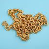 Stainless Steel Thread Cuban Chain Hip Hop Decorative Chain Necklace Bracelet Accessories Electroplated